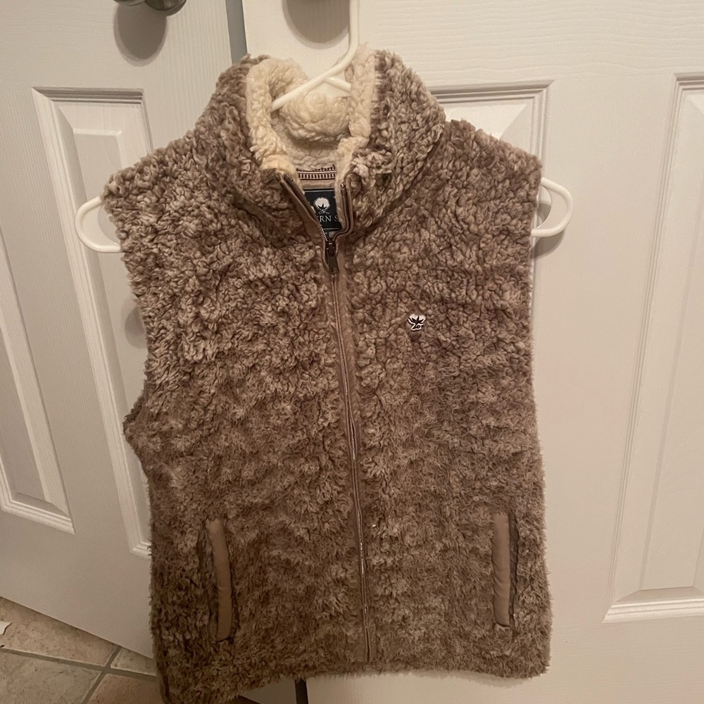 Southern shirt fleece vest